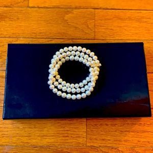 Genuine custom made real pearl bracelet